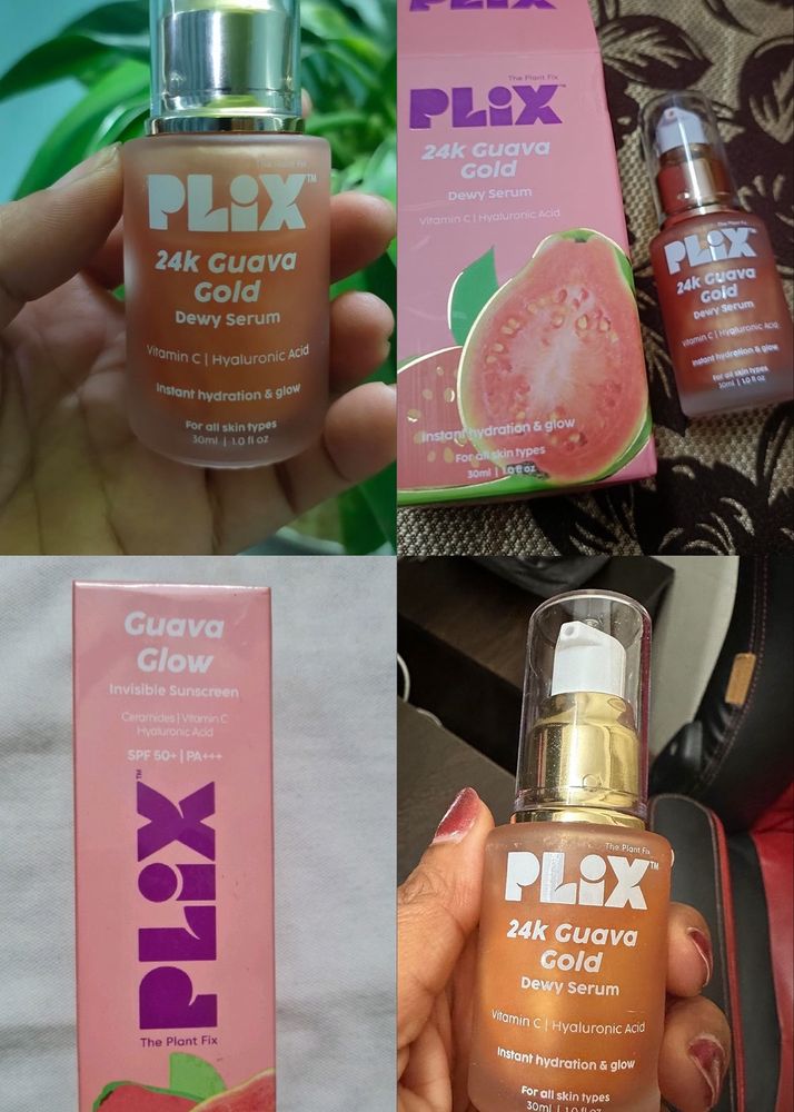 Plix Gold Serum & Sunscreen Combo 2