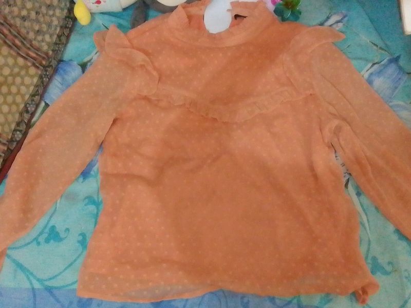 Orange blousen top