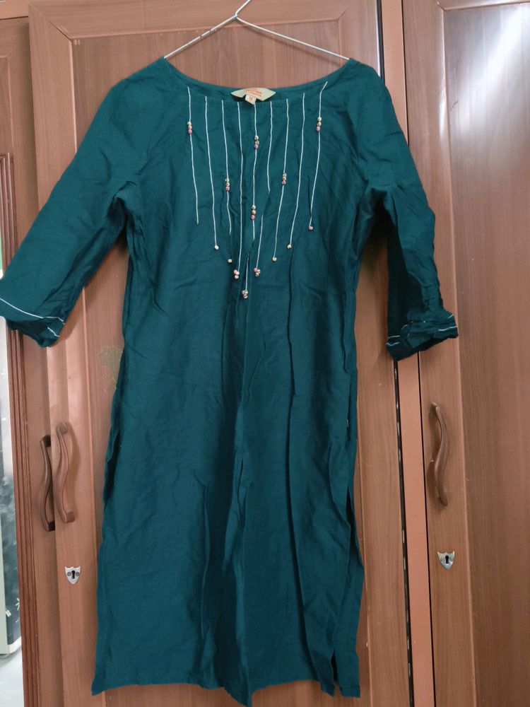 Anouk Green Kurti M Size