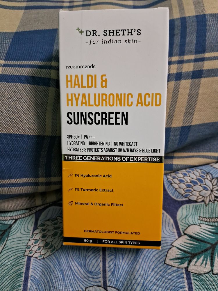 Dr. Sheth's Haldi And Hyaluronic Acid Sunscreen