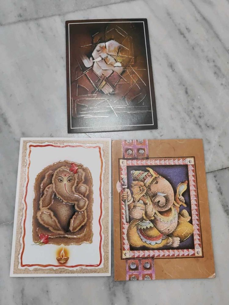 3 Ganesh Greeting Card