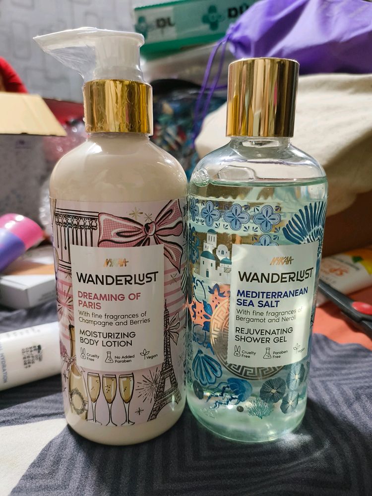 Nykaa Wanderlust Shower Gel & Body Lotion Combo