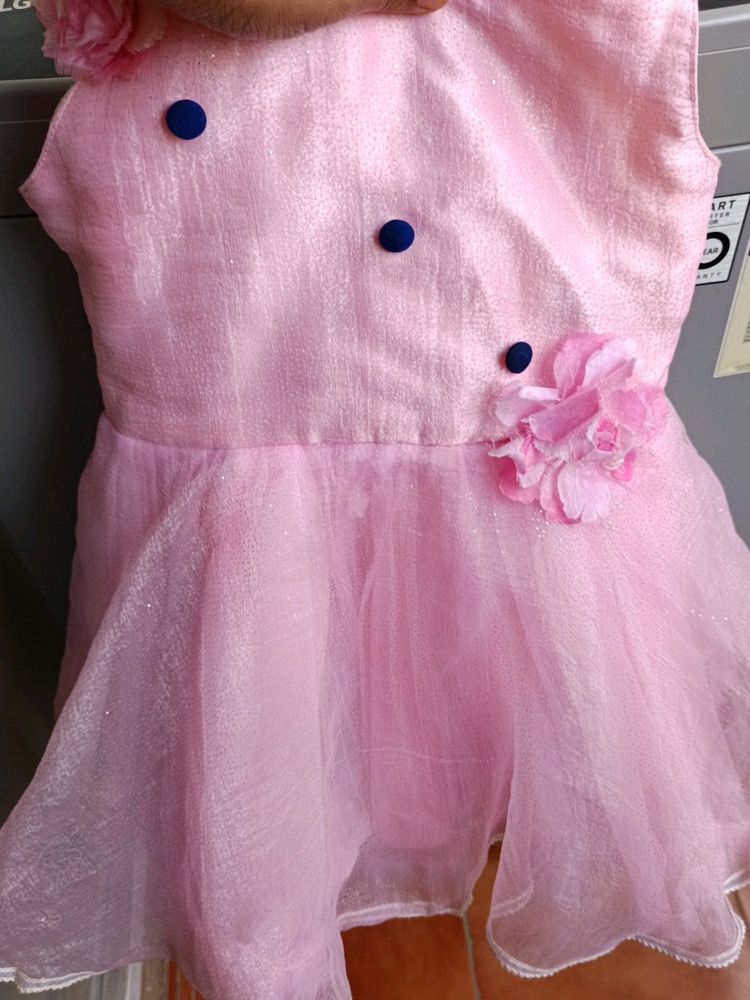 Beautiful Barbie Frock For 2 Years Old