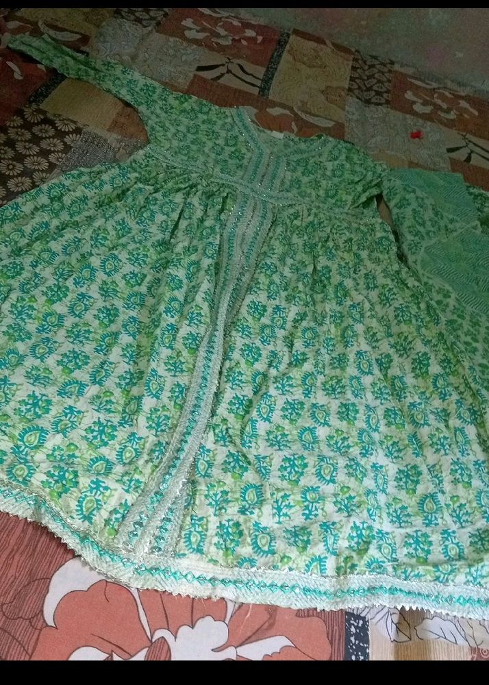 Pure Cotton Two Piece Frock