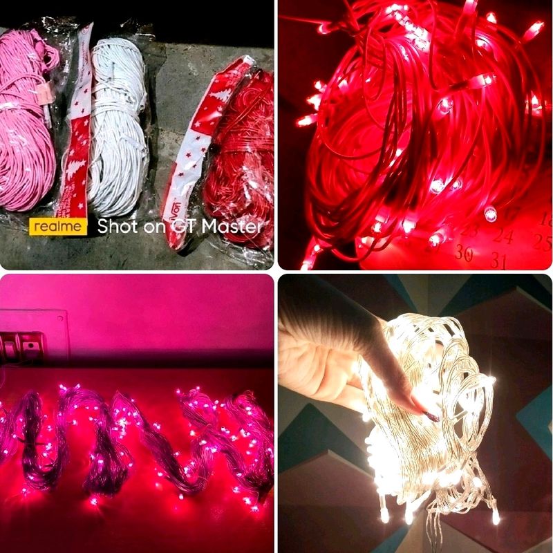 Diwali 5-Wire Rice LED Lights ( RED, WHITE,PINK)