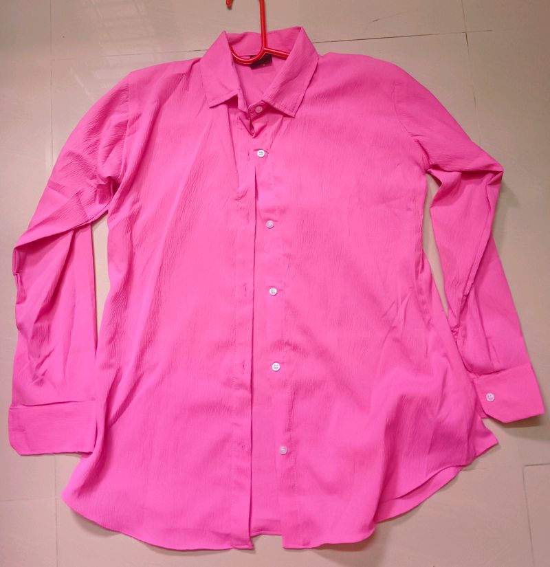 Oversized Pink Shirt