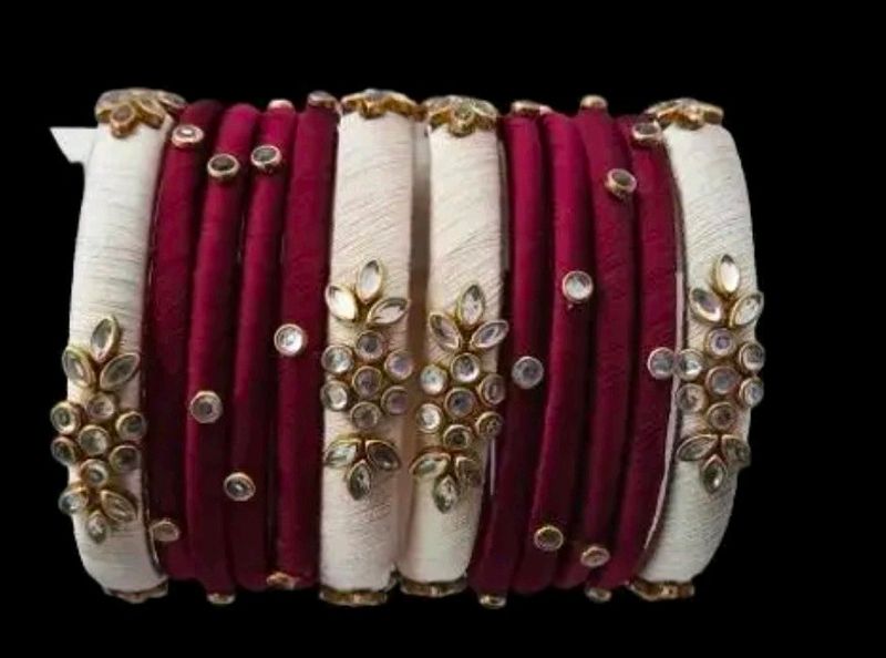 Silk Thread Bangles 🧵🦋