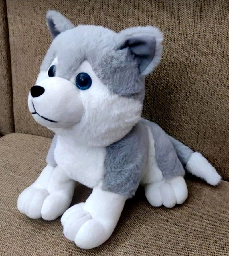 Husky Plush Soft Toy 🐺 Very Cute Dog