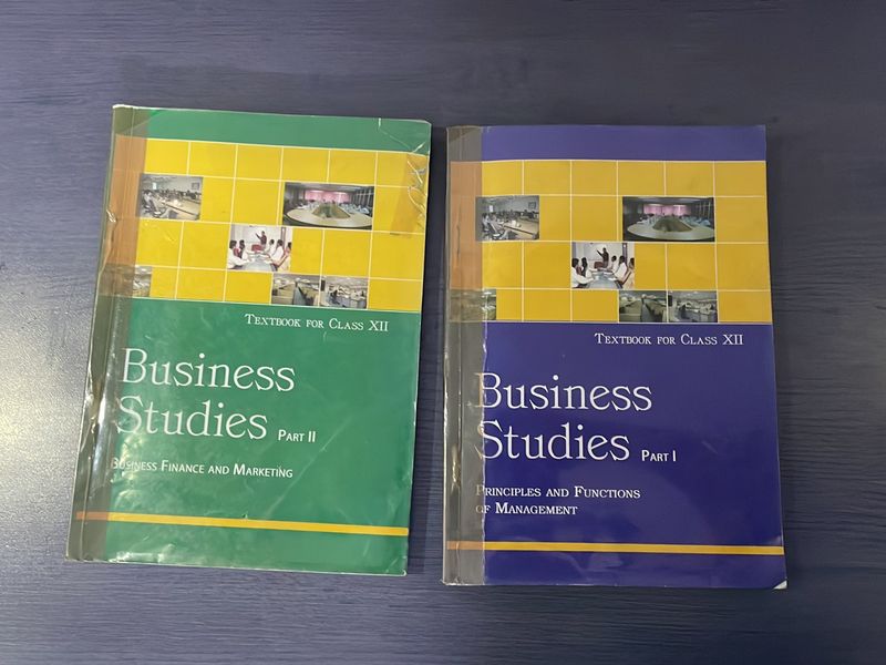 Class 12 CBSE Business Studies NCERT Parts 1 & 2