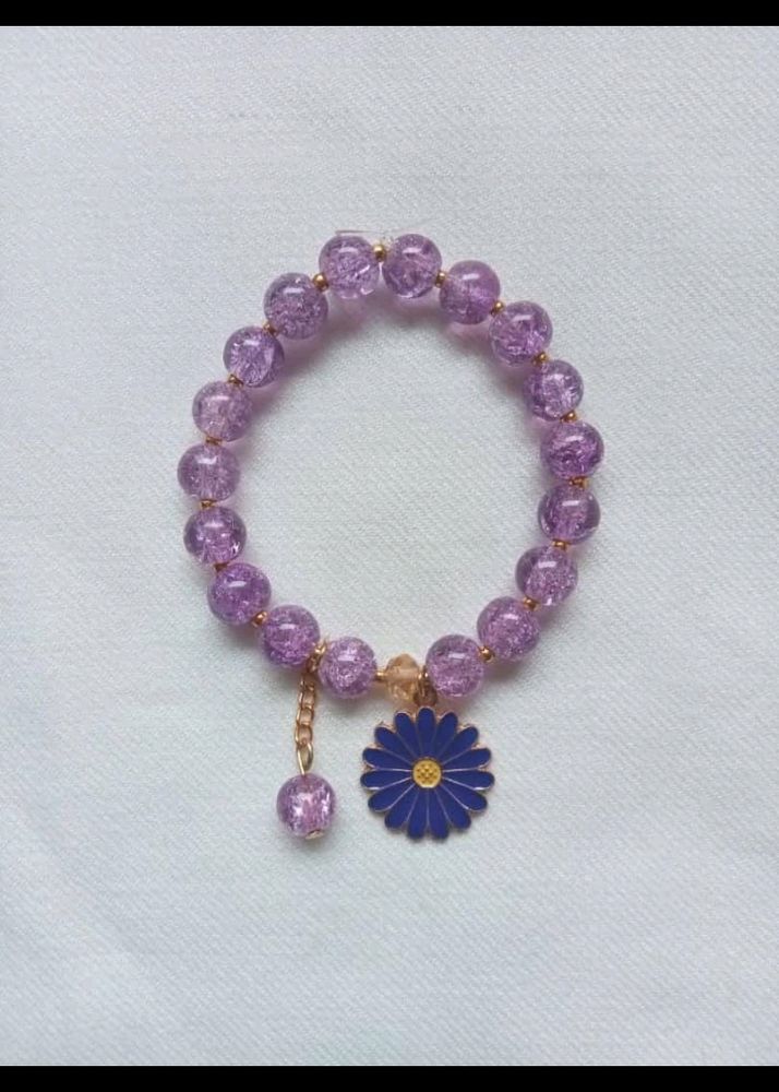 Beautiful Beaded Bracelet With A Pretty Charm