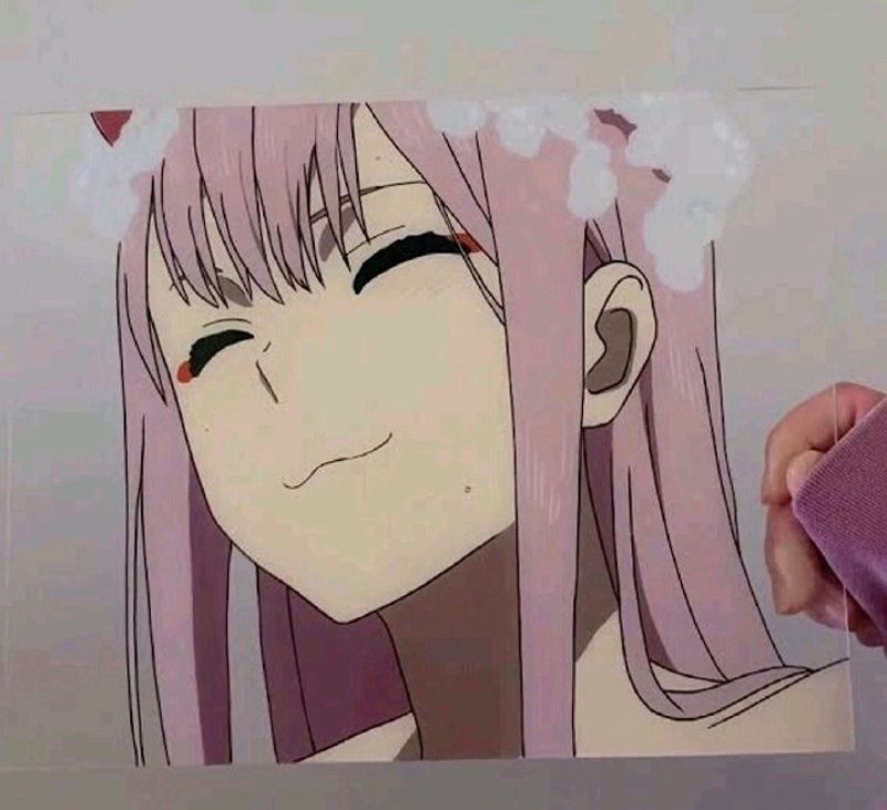 Zero Two Glass Painting