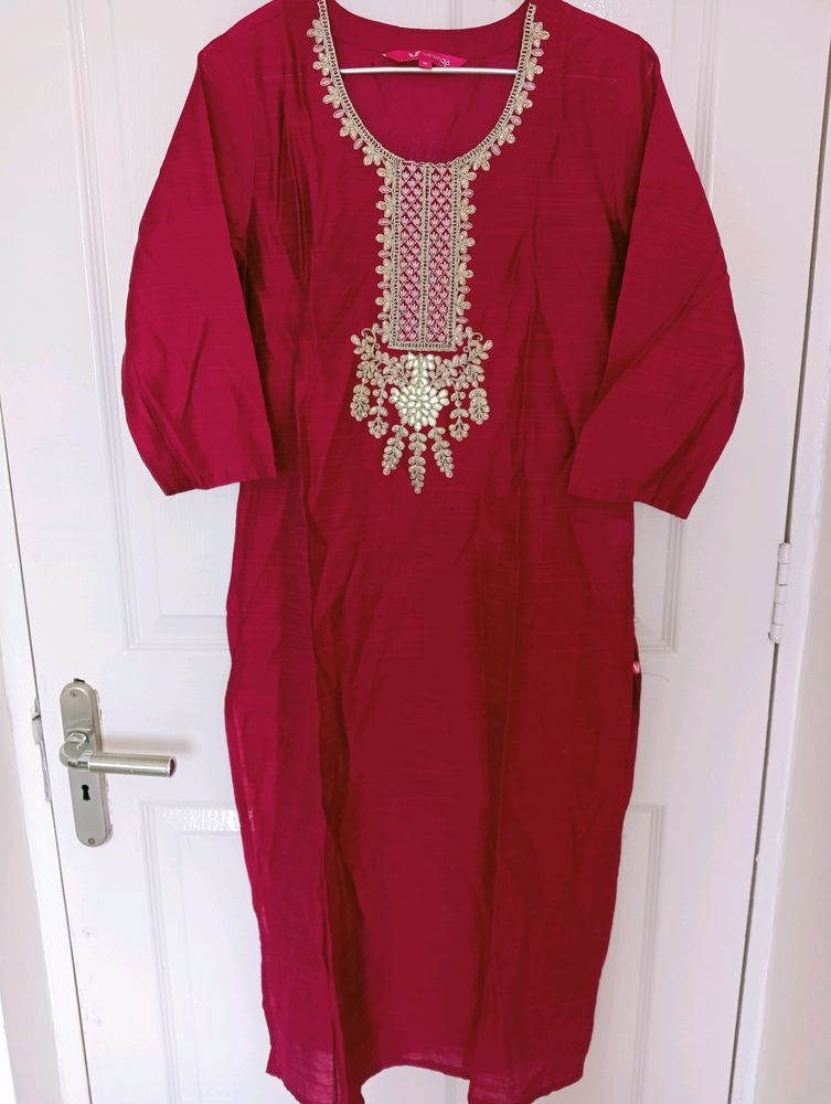 Kurti Set (Rani Pink Color)