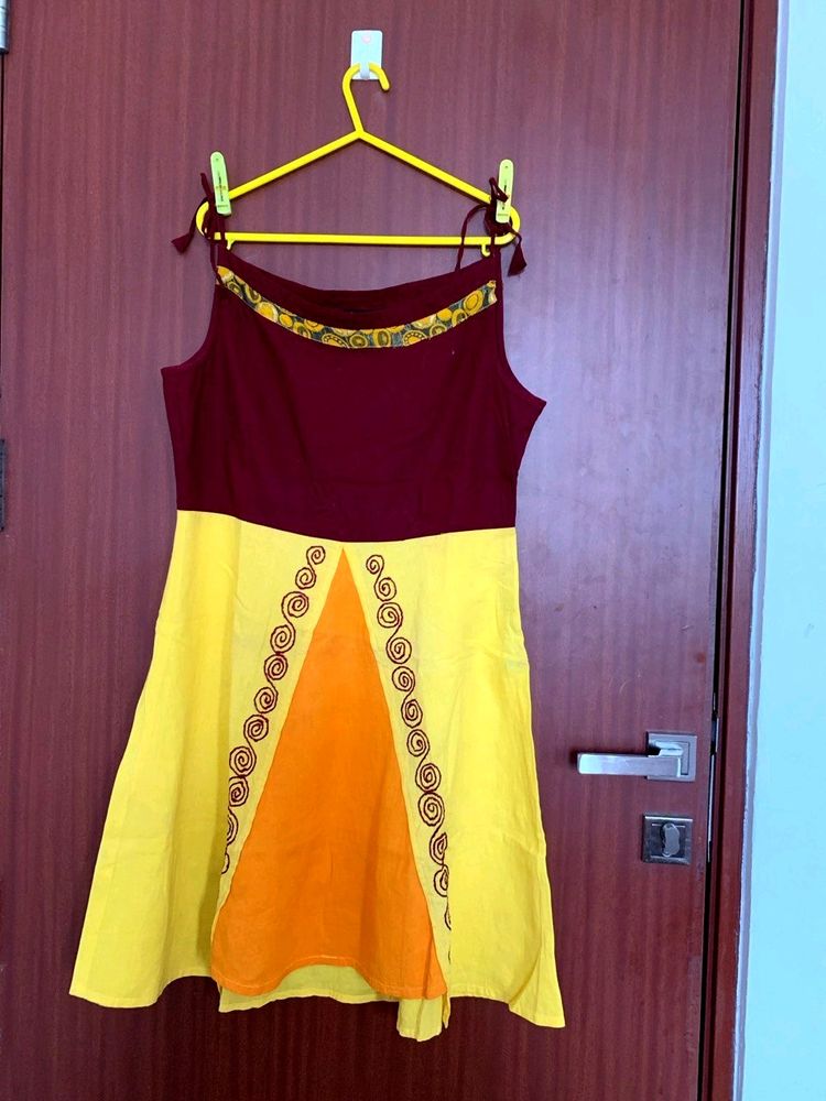 Beautiful Festive Bright Embroidered Kurta