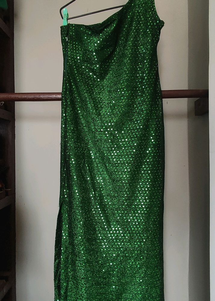 Green Shimmer Dress