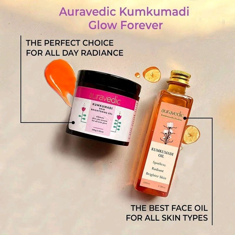 Kumkumadi Face Gel And Oil For Glowing Skin