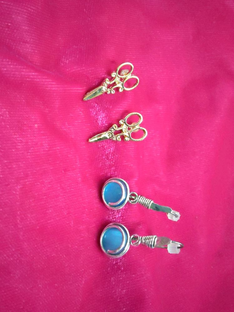 Two Pairs Of Earrings Combo