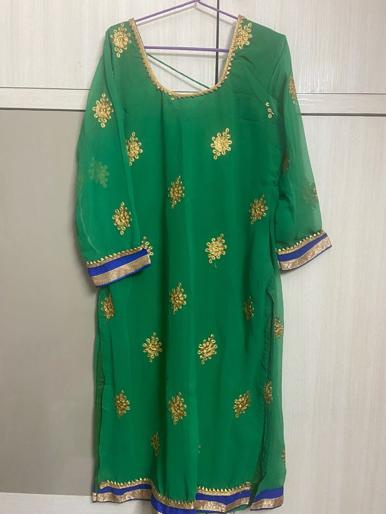 Green Kurta Set