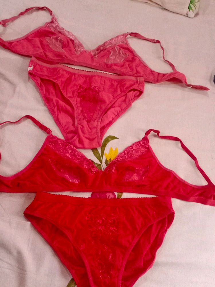 Combo,Bra And Panty Set