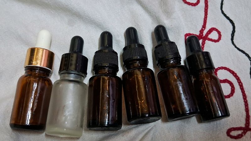 6 Serum Bottles Empty