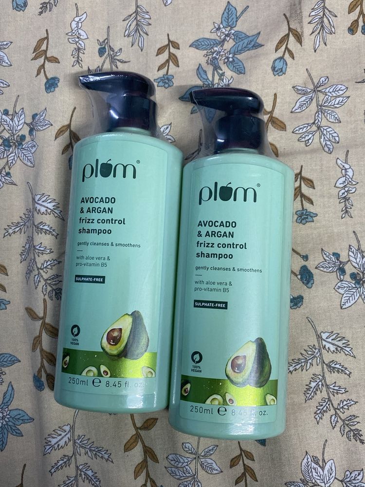 Plum Avocado & Argan Frizz Control Shampoo