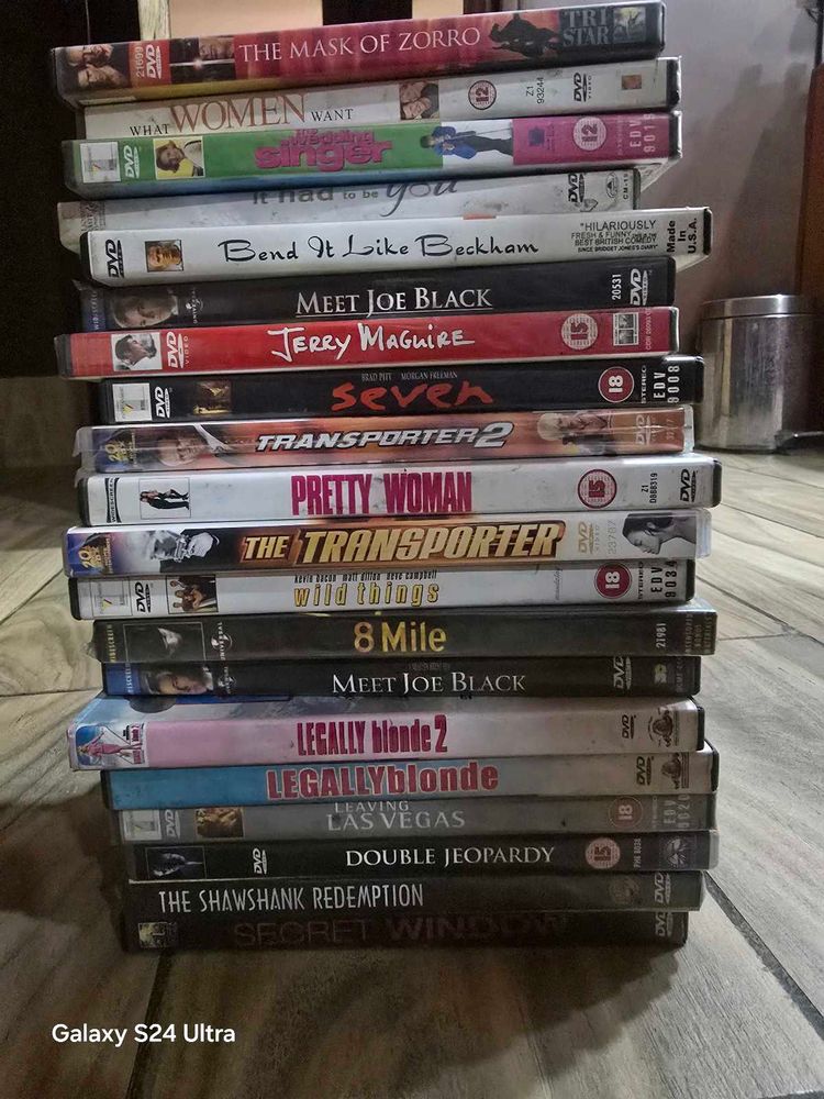 20 English Dvds Some Are Sealed