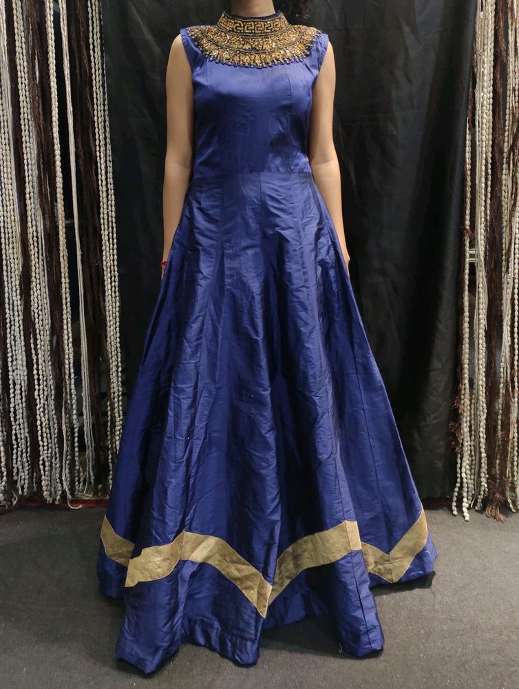 Navy Blue Ethnic Gown