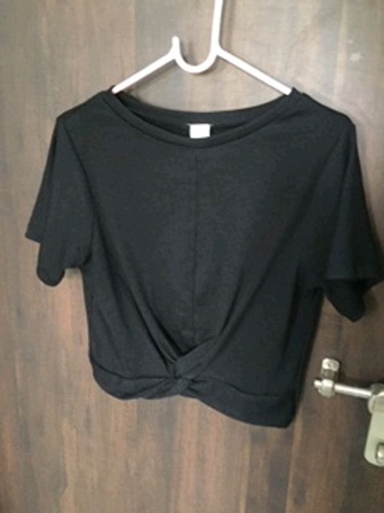 Black Crop Top