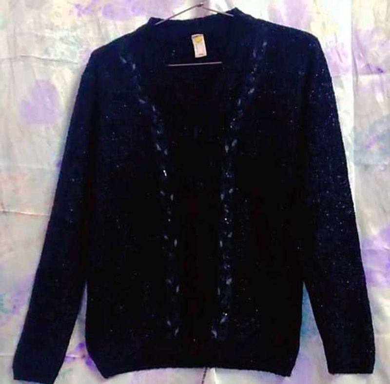 Ladies Glitter Sparkle Sweater