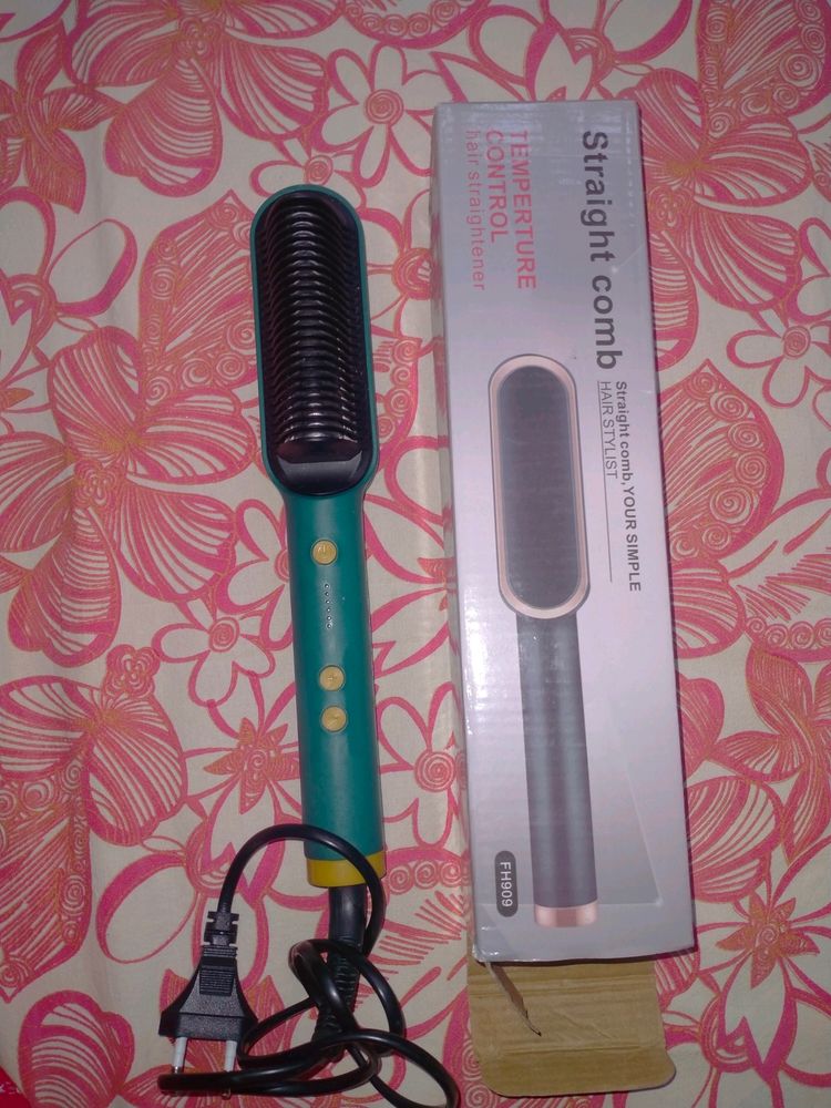 HAIR STRAIGHTENING BRUSH With Temperature Control