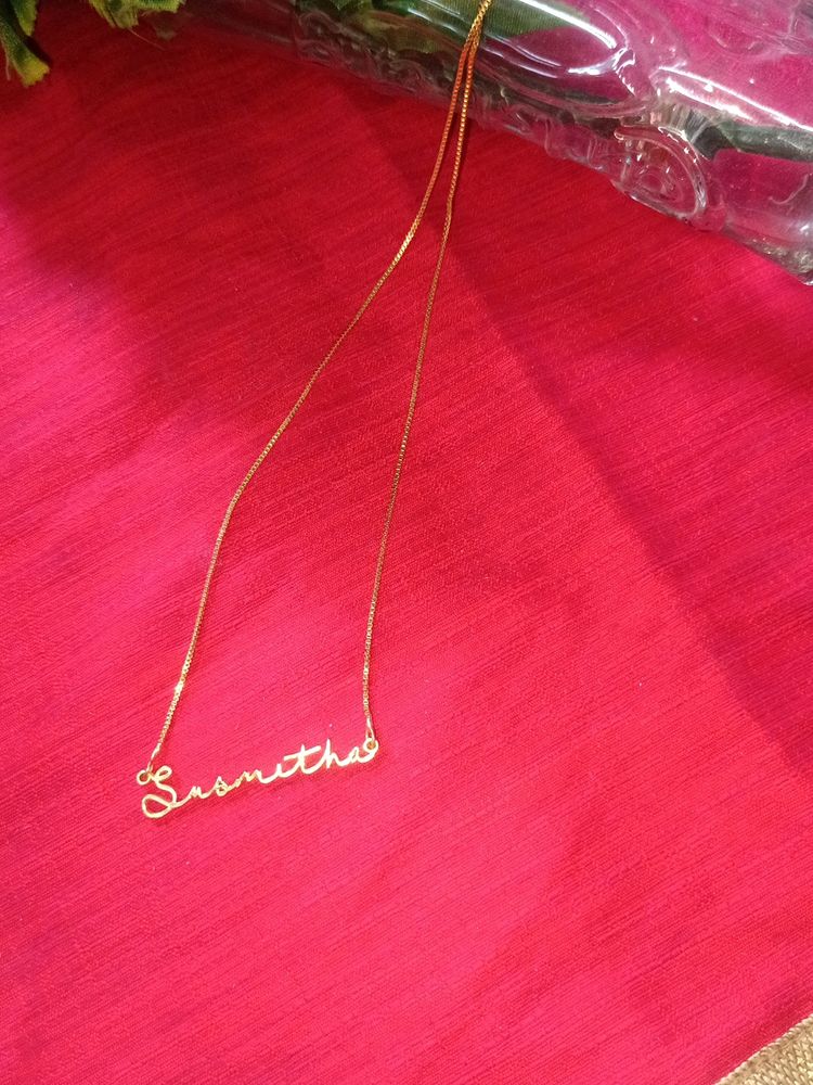 Chain With Name Plate Sushmita