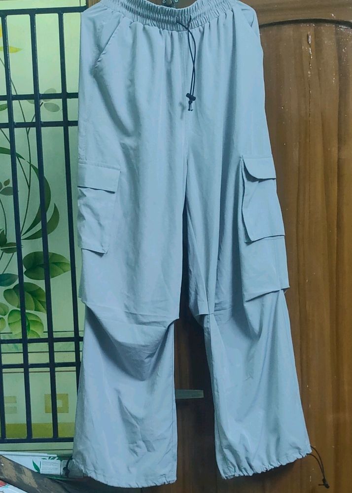 Parachute Pant For Women Grey