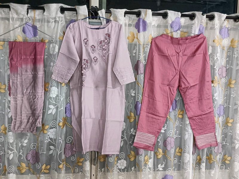 Pink Kurta Set