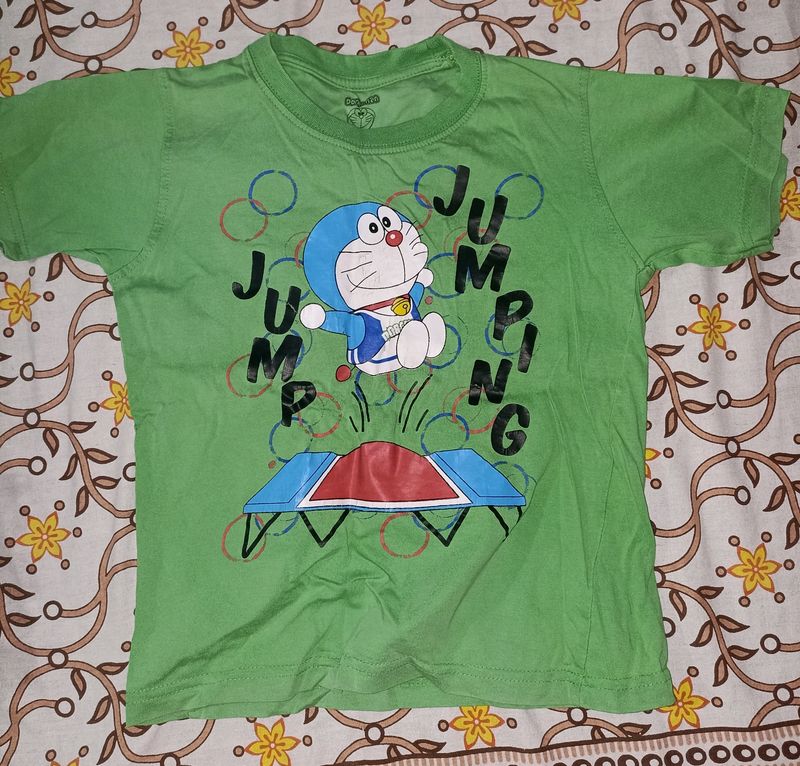 Green Doremon T Shirt