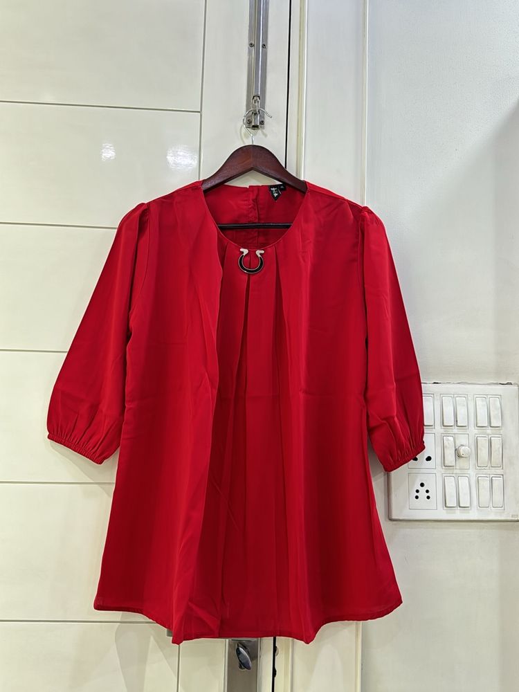 Red Xl Solid Top