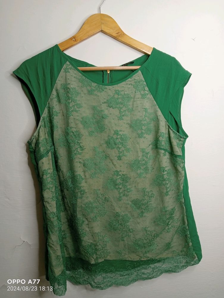 Green Casual Top (Girl' s)