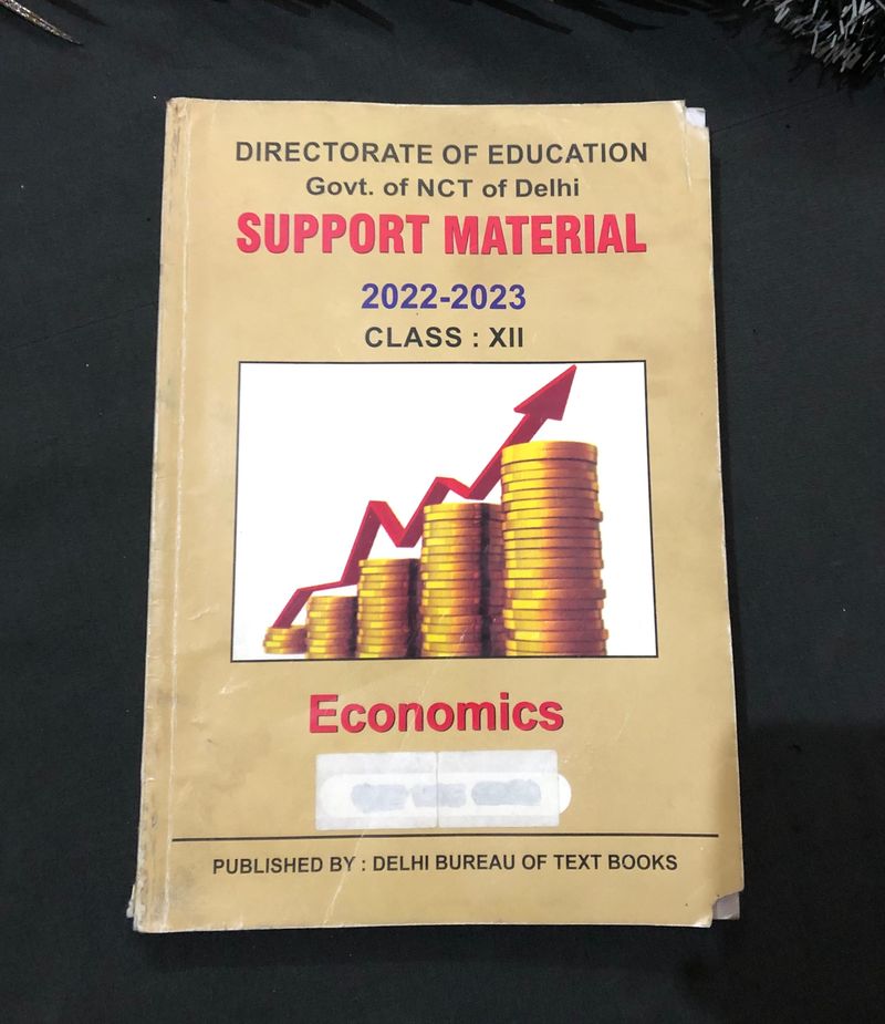 Economics Book | Class 12th | Support Material |