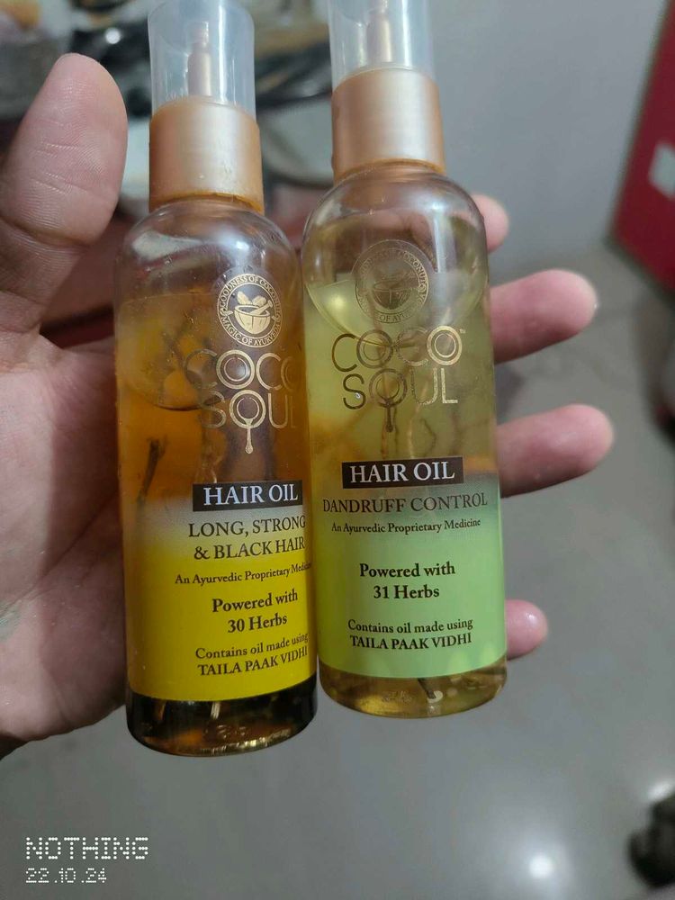 new unused hair oils  no dates visible