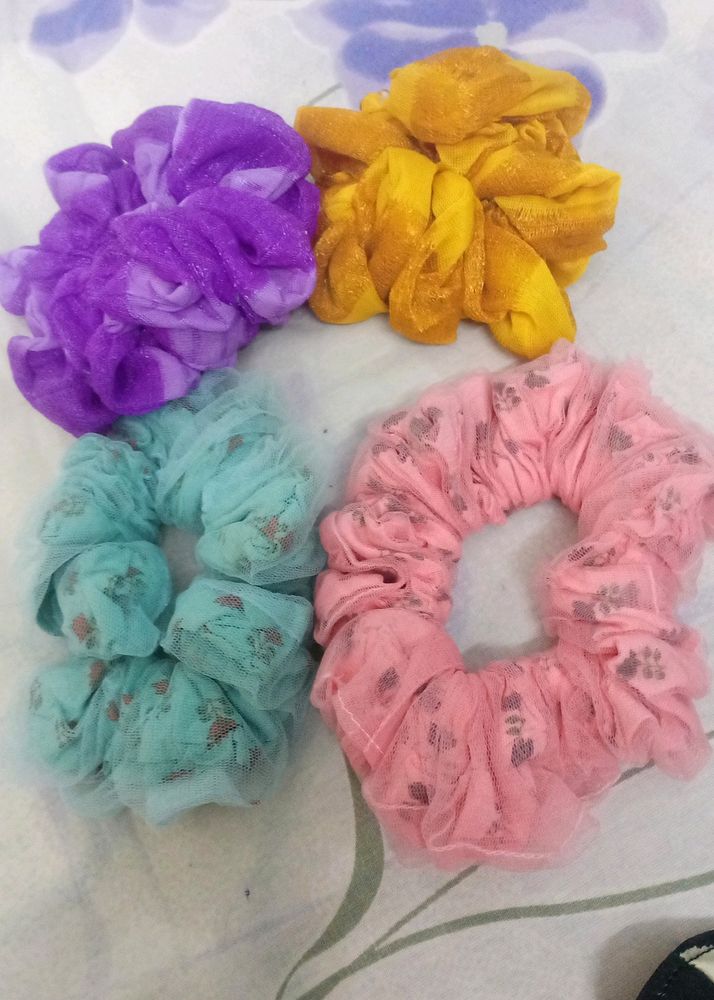 Net XXL Scrunchies For Women/Girls