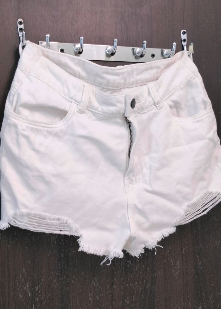 white shorts