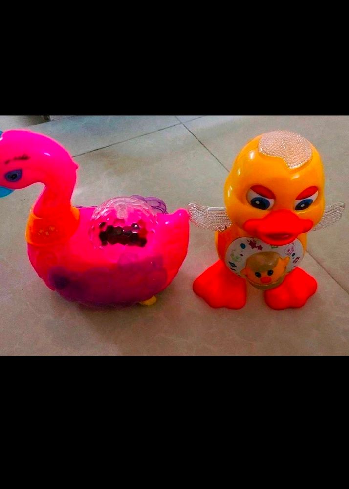 Brand New 2 Of Combo Musical Duck N Swan