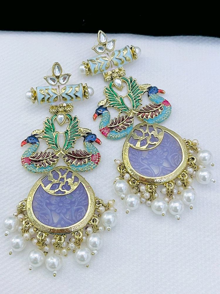 Beautiful Premium Quality Meenakari Work Duck 🦆 Earrings