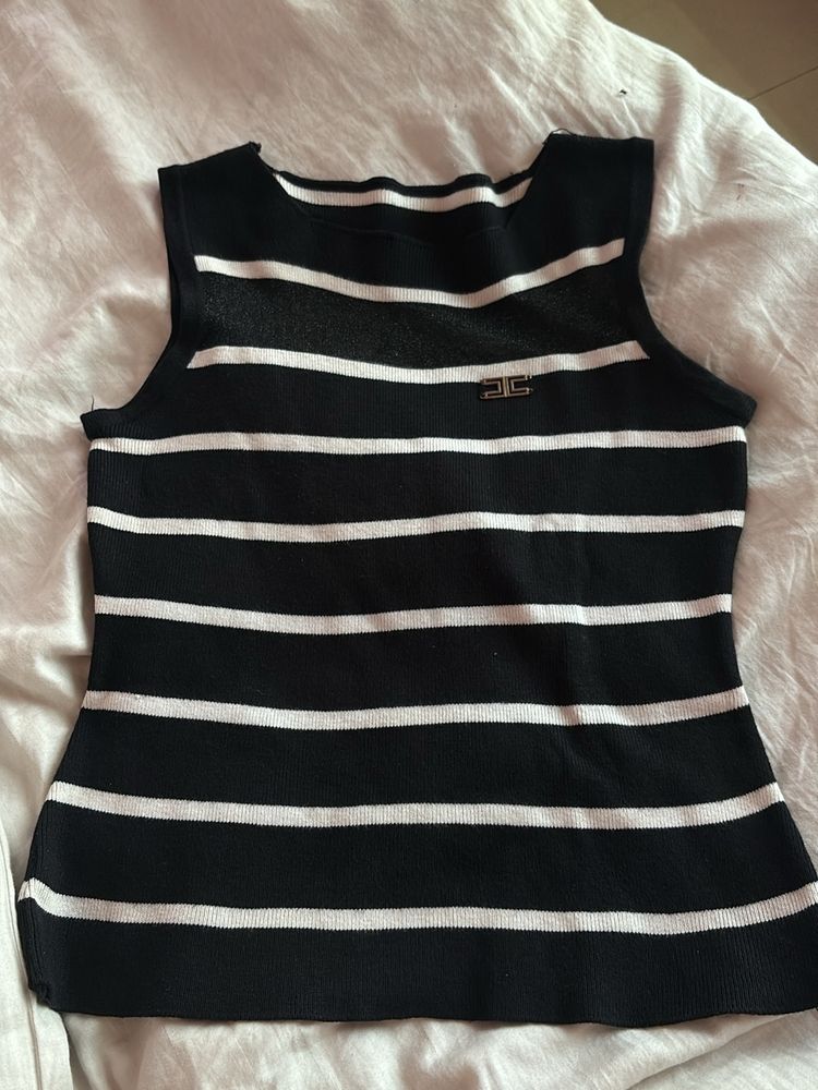 Black Striped Top