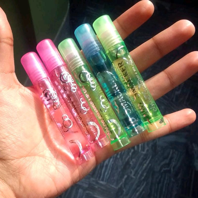 Colour changing lip oil 5pcs