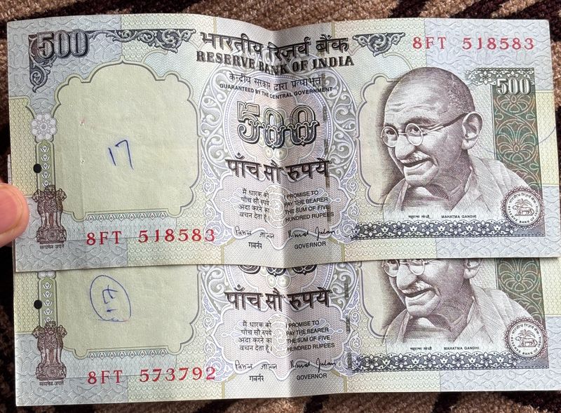 500 Rupees Notes @ ₹5oo