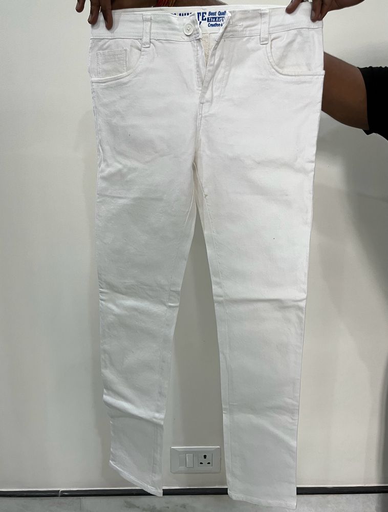 White Denim Jeans