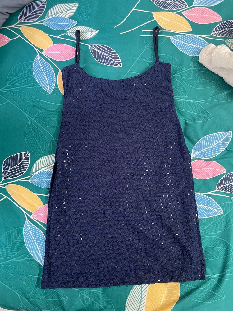 Sleeveless Beautiful Navy Blue Kurti