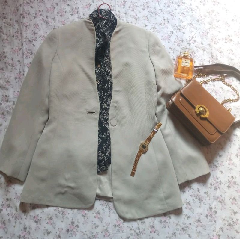 Blazer & Chiffon Top Combo