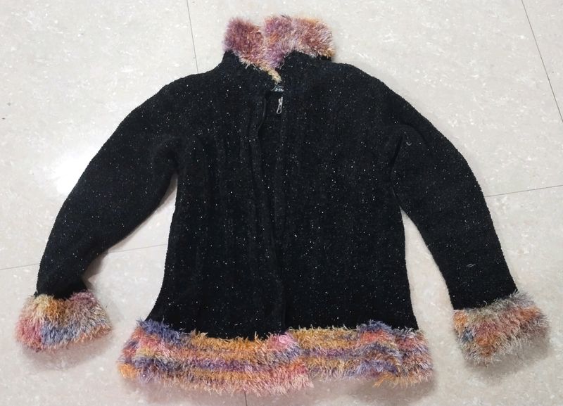 Combo Of Pink & Black Colour Glosy Sweater