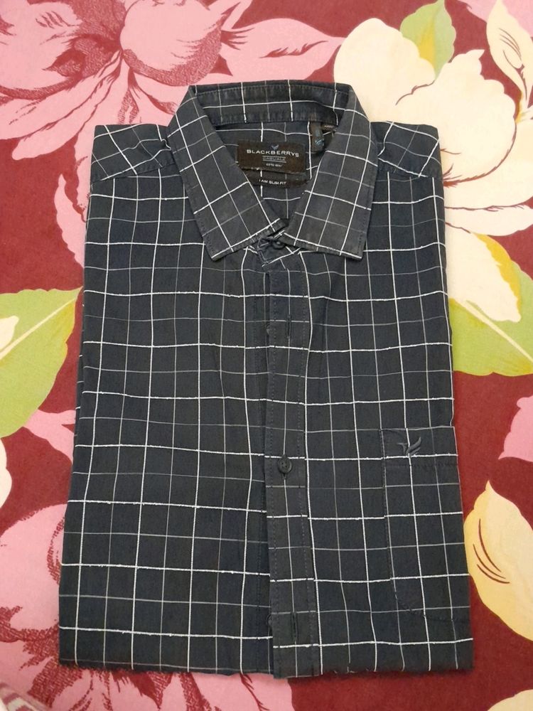 Blue Checks Mens Shirt