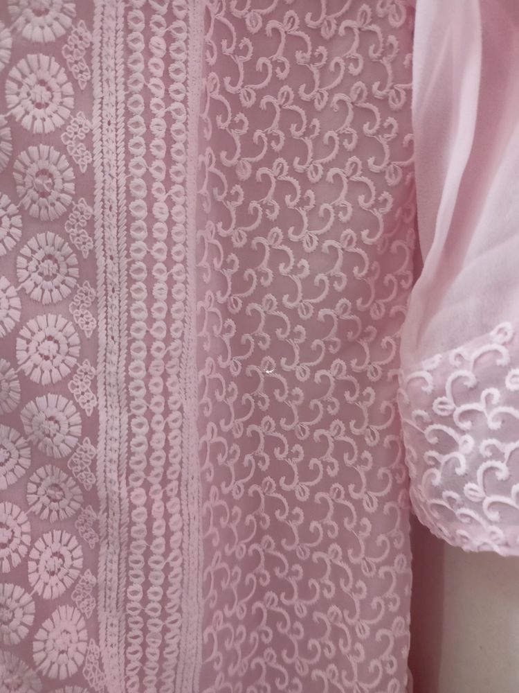 Pink Chikenkari